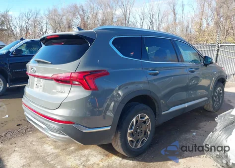 2023 Hyundai Santa Fe Hybrid Blue из США, поврежденный, VIN 5NMS2DA17PH014117
